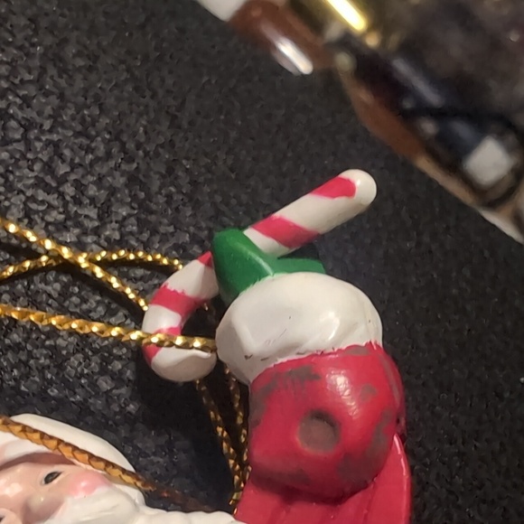 AVAILABLE -Vintage by Walmart Santa Marionette. 5" Tall including strings. - Picture 4 of 7